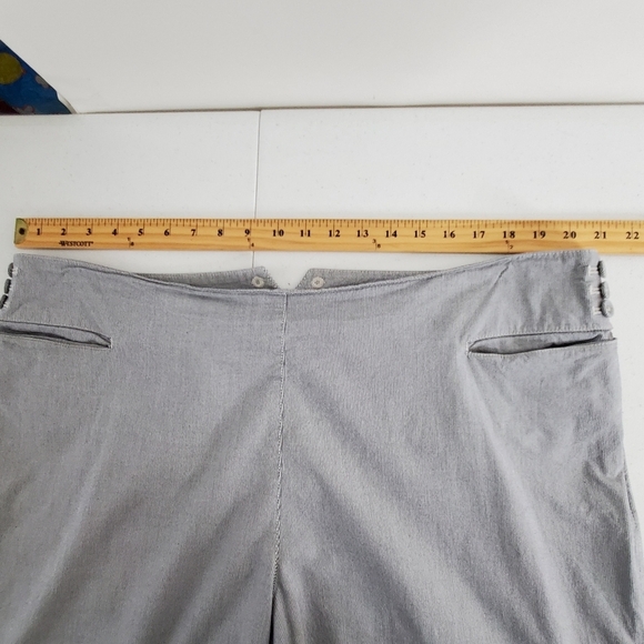 J. Jill Genuine Fit Striped Pants Size 20 Tall Wide Leg Trousers Stretch Summer - Picture 7 of 14